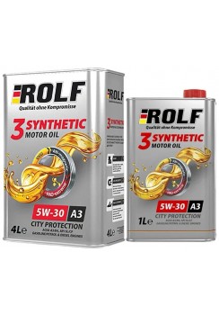 ROLF 3-SYNTHETIC 5W30 ACEA A3/B4, АКЦИЯ 4+1л