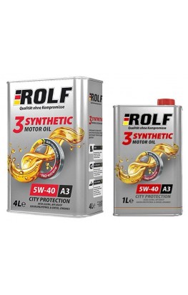 ROLF 3-SYNTHETIC 5W40 ACEA A3/B4, АКЦИЯ 4+1л