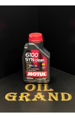 MOTUL 6100 SYN-clean 5W40, синтетическое, 1л