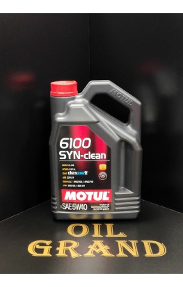 MOTUL 6100 SYN-clean 5W40, синтетическое, 4л