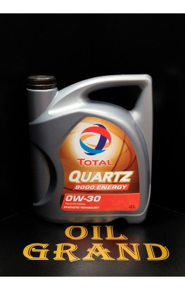 Total Quartz 9000 Energy 0W30, синтетическое, 4л