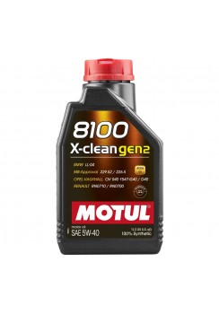 MOTUL 8100 X-CLEAN GEN2 5W40, 1л