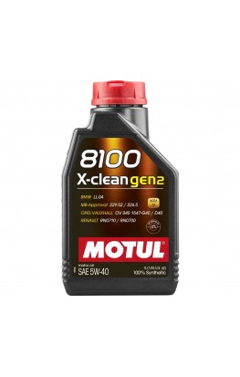 MOTUL 8100 X-CLEAN GEN2 5W40, 1л