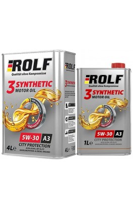 ROLF 3-SYNTHETIC 5W30 ACEA A3/B4, АКЦИЯ 4+1л