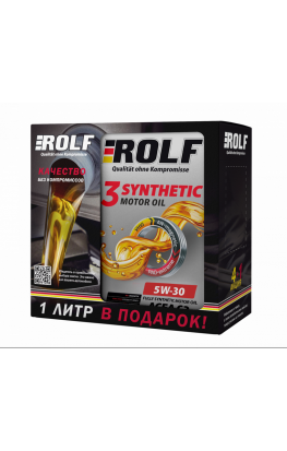 ROLF 3-SYNTHETIC 5W30 ACEA C3, Акция 4+1
