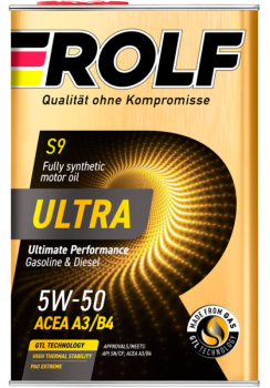 ROLF ULTRA 5W50 ACEA A3/B4, 4л