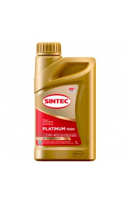 SINTEC PLATINUM 7000 5W40 A3/B4 SN/CF, 1л